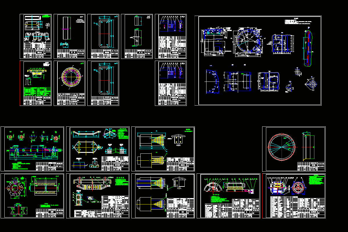 Sfw630 6 990小型水轮发电机全套cad图纸 Zip 皮克文库